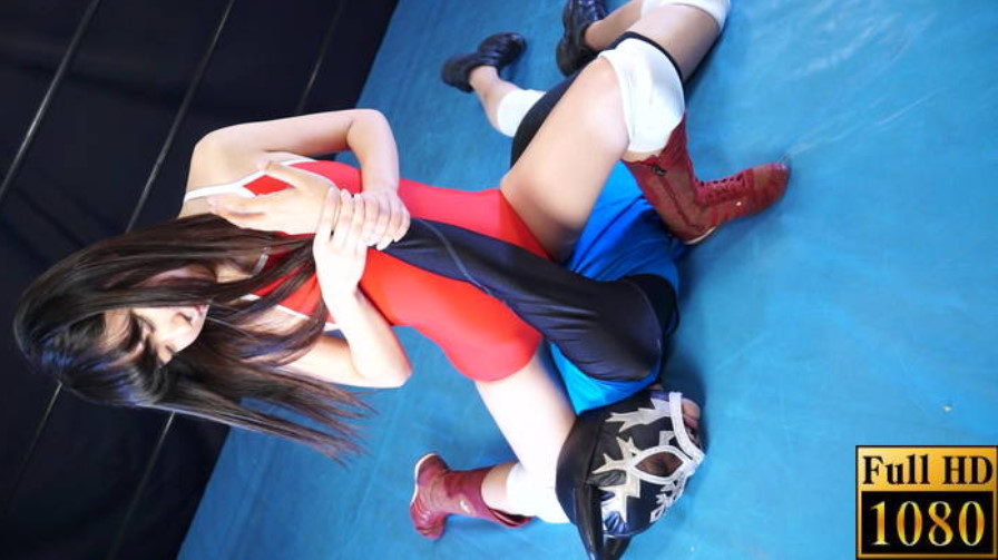 逢月はるな,神田理央,プロレス技,ドラゴンスリーパー