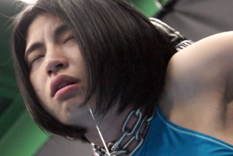 香月リオン,腹パンチ,屈服