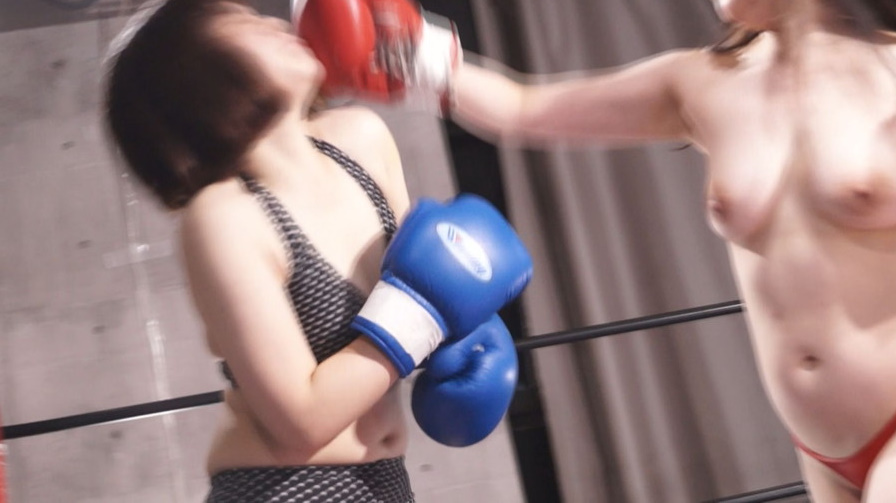 悠木りほ,新川ゆず,トップレス,ボクシング,キャットファイト